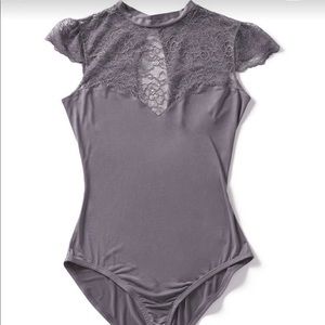 NWOT Gray Bodysuit